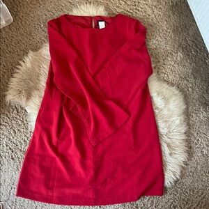 Red Long Sleeve Dress